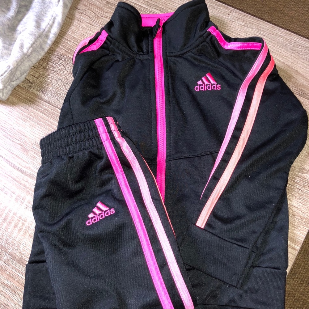 Adidas Toddler Girls Track Suit ~~ EUC ~~ Size 2T